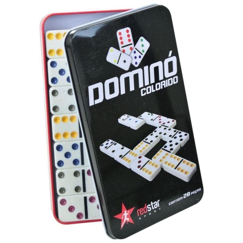 dominó colorido redstar 28 peças elj0502 (mp)