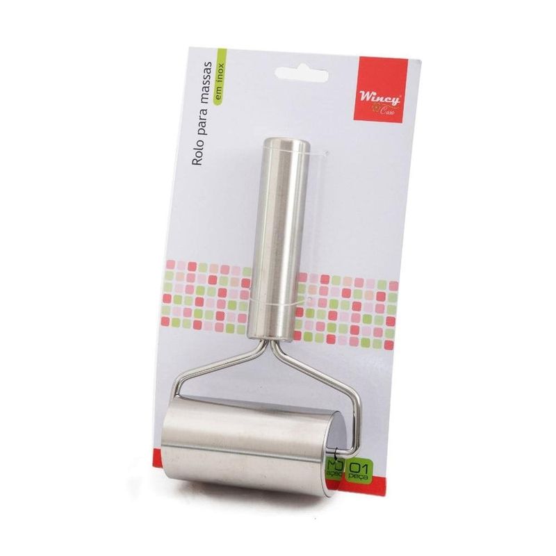 mini rolo wincy para massas em inox 11x19x4cm ixb03161 (mp)
