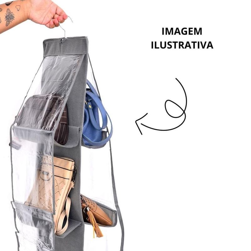organizador wincy de bolsas 85x35cm em tnt/pvc ogc02014 (mp)