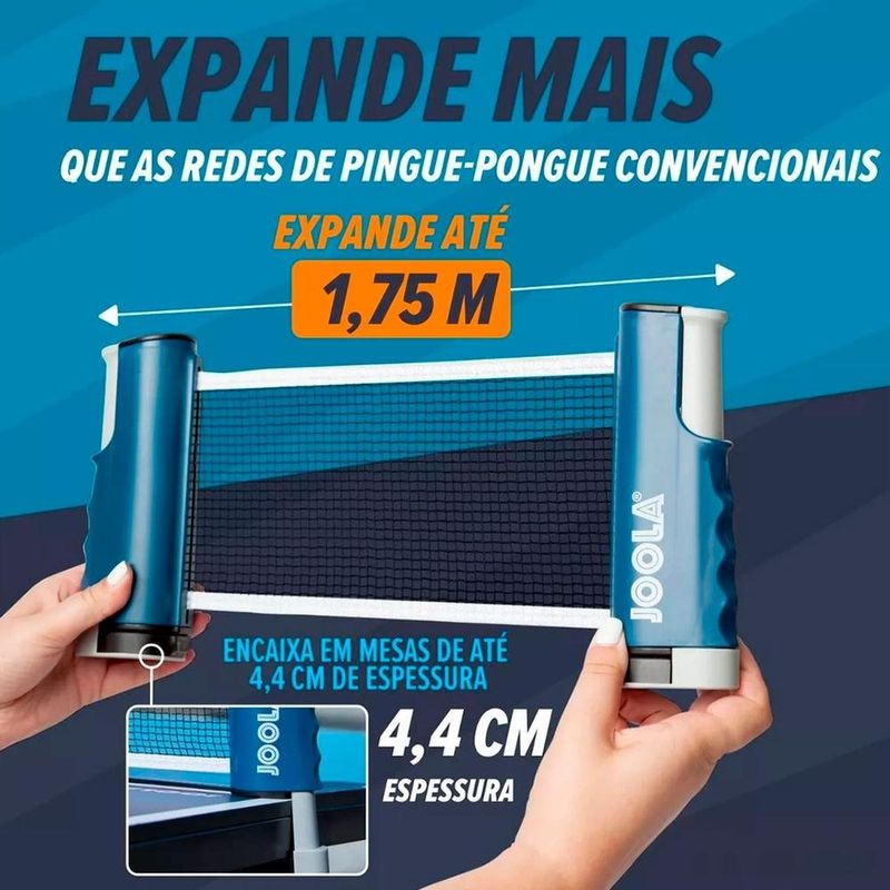 rede de tênis de mesa retrátil 175cm joola 30001 (mp)