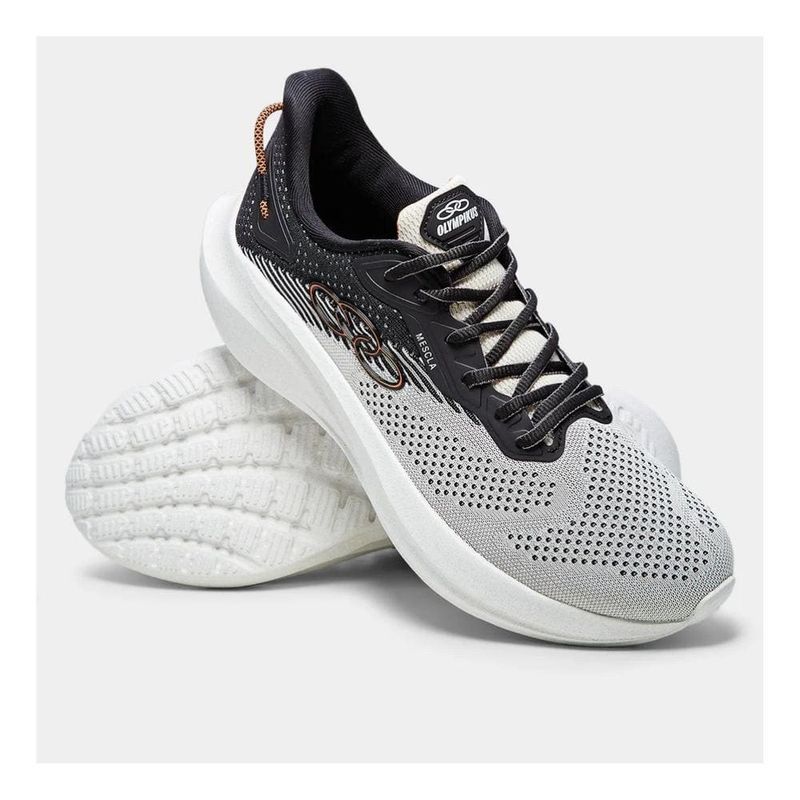 マンモスP Tênis Esportivo Masculino Olympikus n°39 Mescla Arenito Preto
