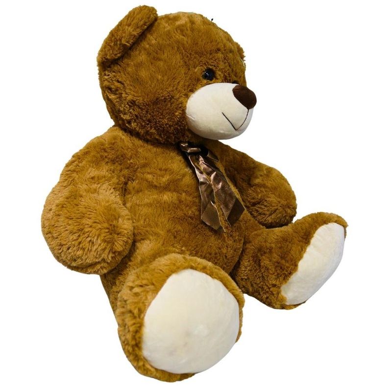 pelúcia fizzy urso sentado marrom com laço 64cm f-1458 (mp)