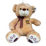 pelúcia fizzy urso sentado com laço creme 65cm fc2626 (mp)