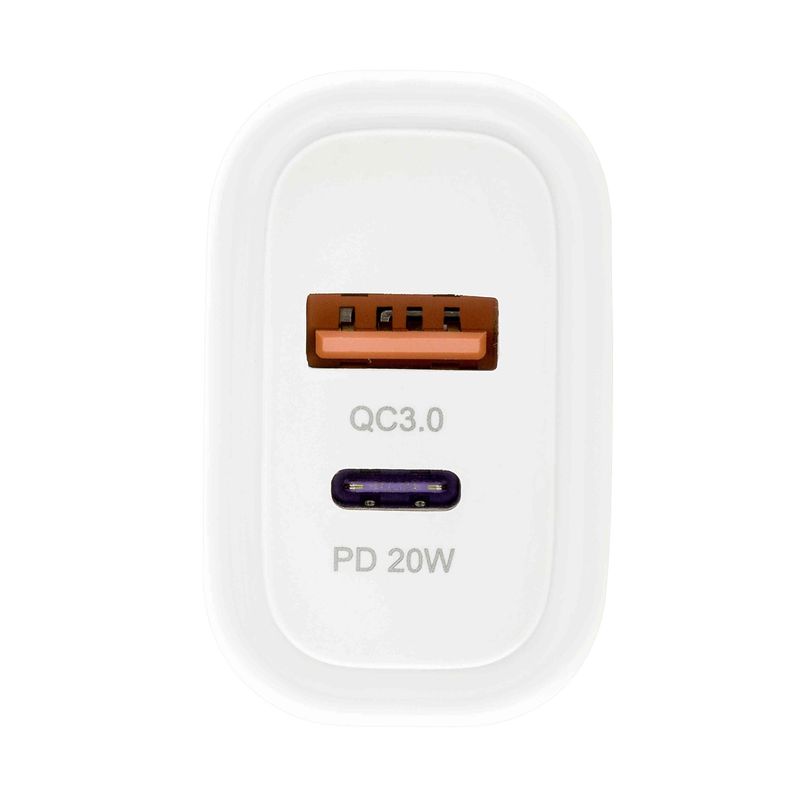 carregador i2go 20w usb-a e usb-c branco