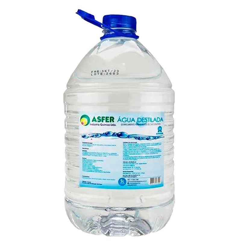 água asfer destilada 5 litros (mp)