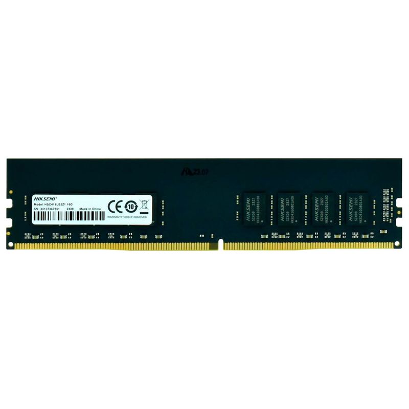 memória ram hiksemi hiker u1 udimm 16gb ddr4 2666mhz 288pin (mp)