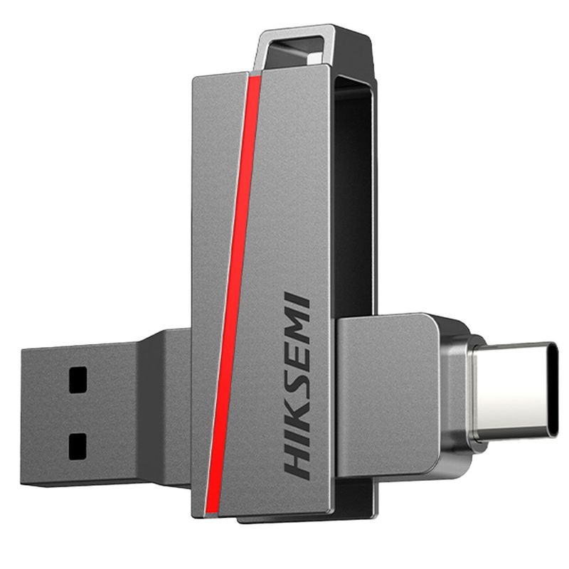 pen drive usb hiksemi dual slim e307c 64gb usb 3.0 (mp)