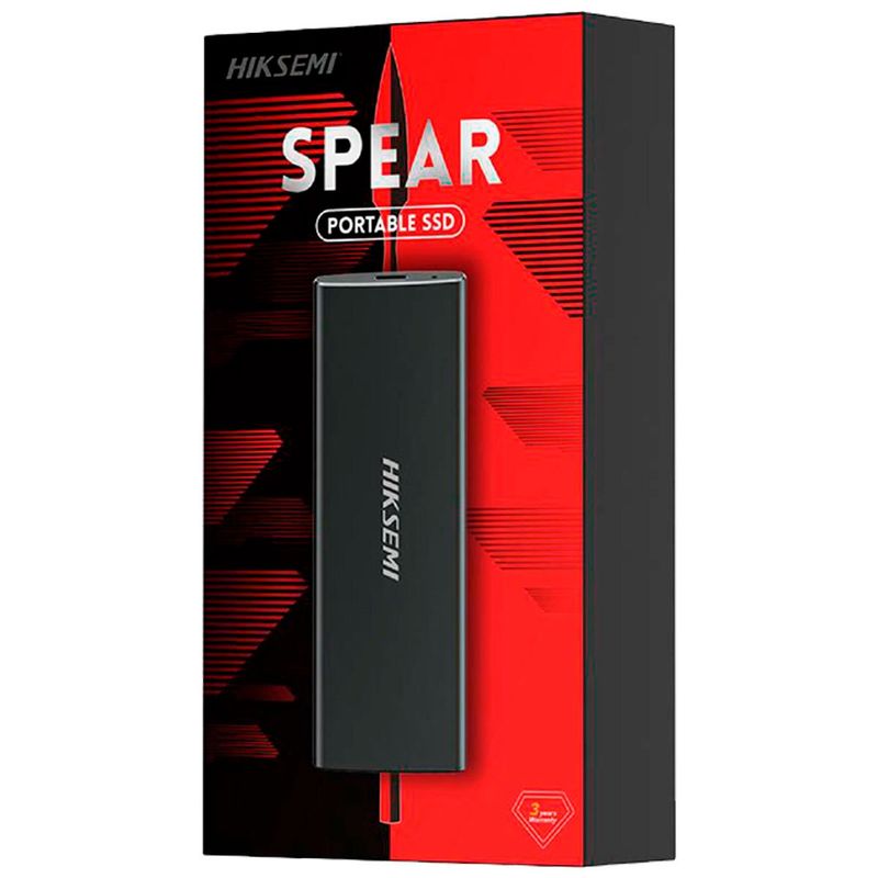 ssd externo hiksemi t200n spear a&c usb 3.1, tipo-c 256gb (mp)