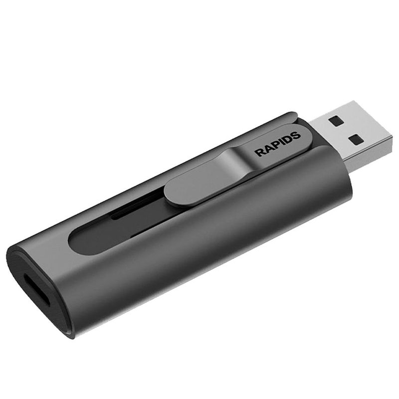 ssd externo hiksemi rapids dual usb 3.2 tipo a+c 256gb (mp)