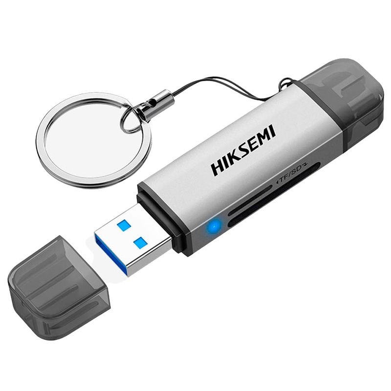 leitor de cartões de memória hiksemi usb 3.0 & tipo-c hs-hub-cr01 (mp)