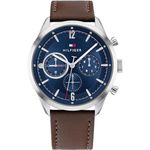 relógio tommy hilfiger aço marrom 1791940 a-bi