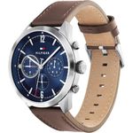 relógio tommy hilfiger aço marrom 1791940 a-bi