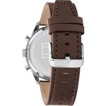 relógio tommy hilfiger aço marrom 1791940 a-bi