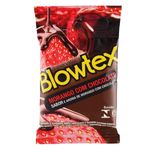 preservativo browtex morango com chocolate 3 unidades