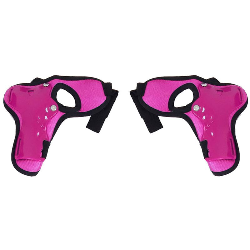 patins belfix rollers com kit médio rosa 365302