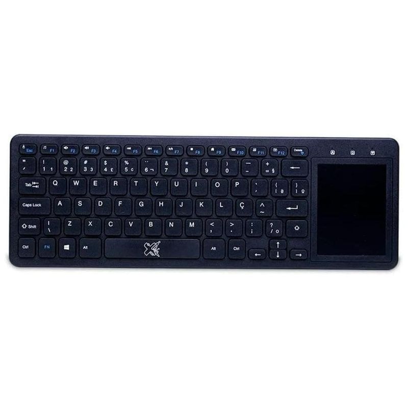 teclado wireless maxprint tv plus com touch pad 1200dpi (mp)