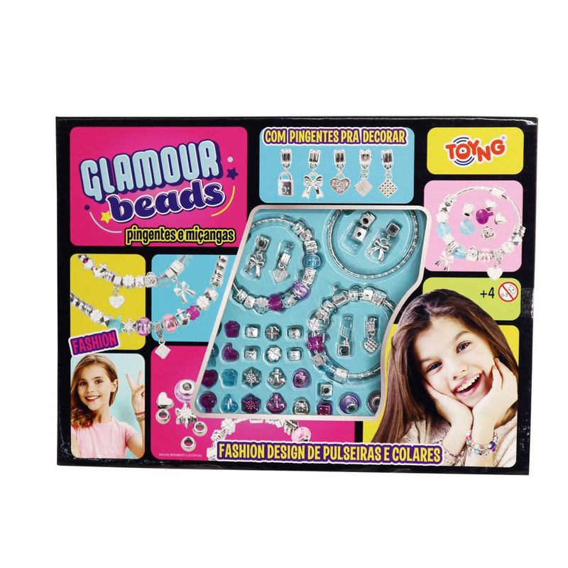kit pulseiras pingente 6 peças toyng 52436
