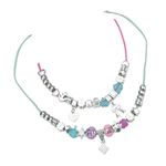 kit pulseiras pingente 6 peças toyng 52436