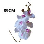 orquídea artificial branca e rosa 89cm fln0041 (mp)