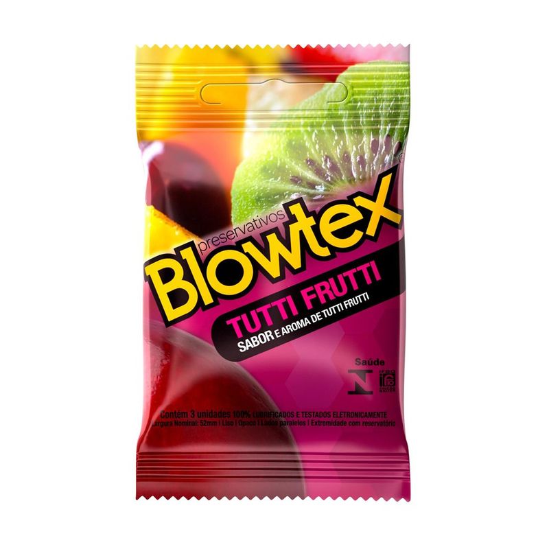 preservativo blowtex tutti frutti 3 unidades