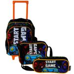 kit de mochila balboa amz-167 start game 3 peças 40cm (mp)
