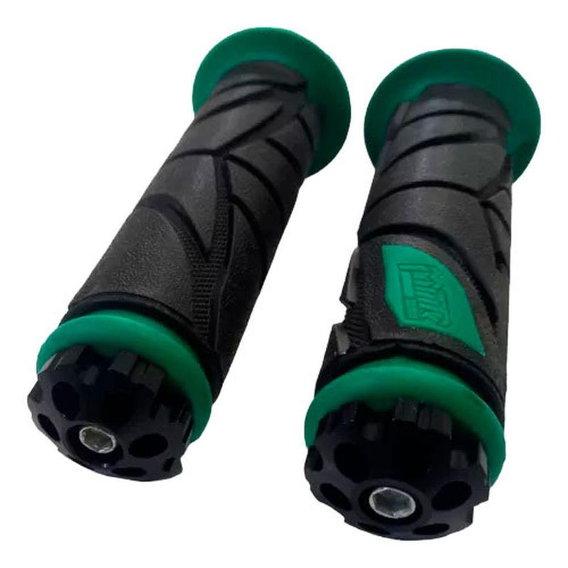 manopla kga emborrachada para moto esportiva 810 verde (mp)