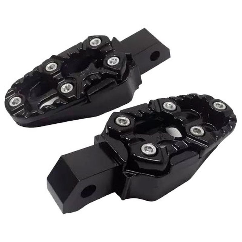 pedaleira kga esportiva para moto titan/fan 125/150 malta 561 preto (mp)