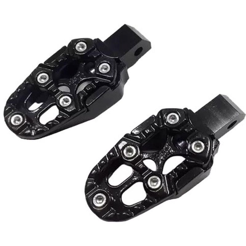 pedaleira kga esportiva para moto titan/fan 125/150 malta 561 preto (mp)