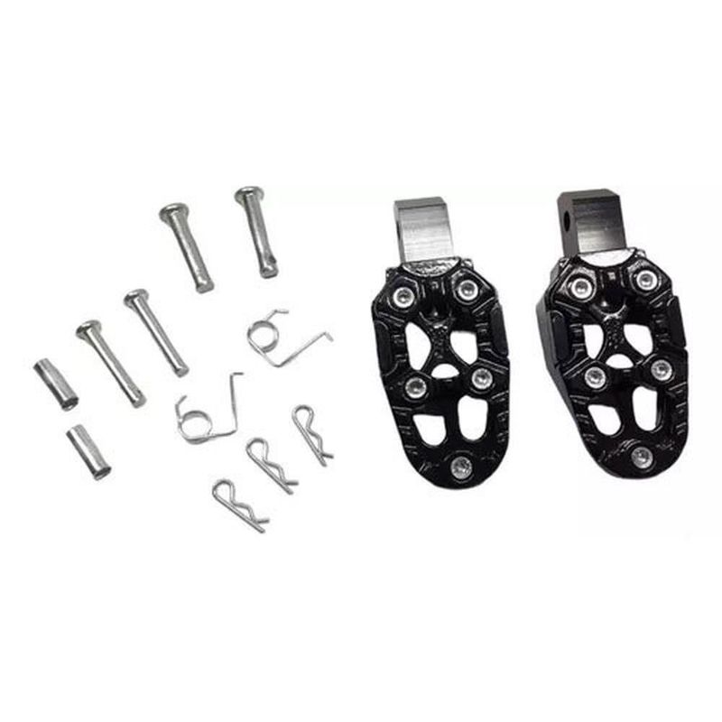 pedaleira kga esportiva para moto titan/fan 125/150 malta 561 preto (mp)