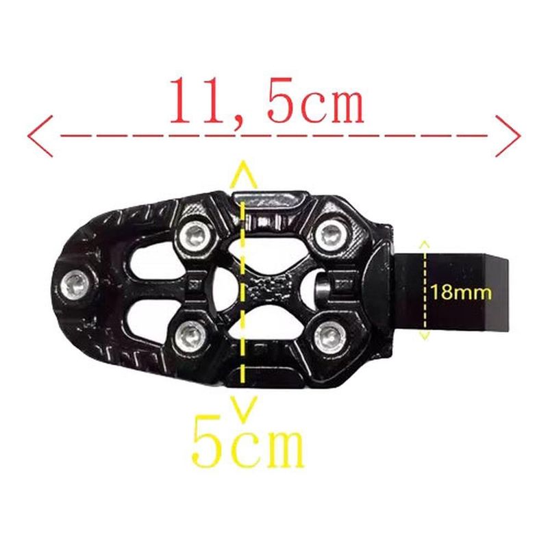 pedaleira kga esportiva para moto titan/fan 125/150 malta 561 preto (mp)