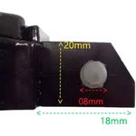 pedaleira kga esportiva para moto titan/fan 125/150 malta 561 preto (mp)