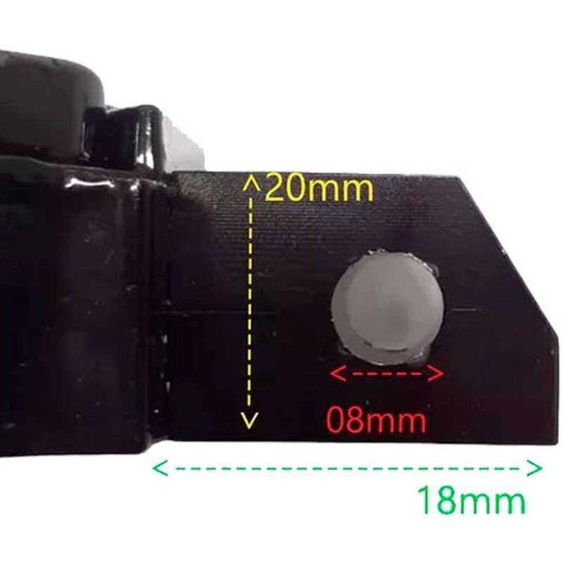 pedaleira kga esportiva para moto titan/fan 125/150 malta 561 preto (mp)