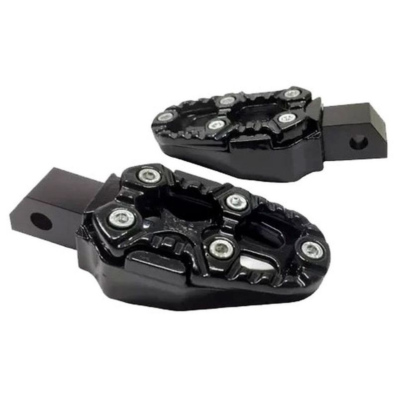 pedaleira kga esportiva para moto titan/fan 125/150 malta 561 preto (mp)