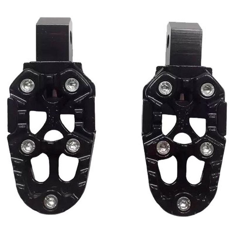 pedaleira kga esportiva para moto titan/fan 125/150 malta 561 preto (mp)