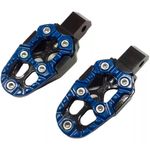 pedaleira kga para moto esportiva malta 561 cg 125/150/160 xre190 bros azul (mp)