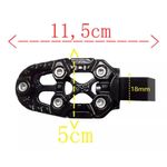pedaleira kga para moto esportiva malta 561 cg 125/150/160 xre190 bros azul (mp)
