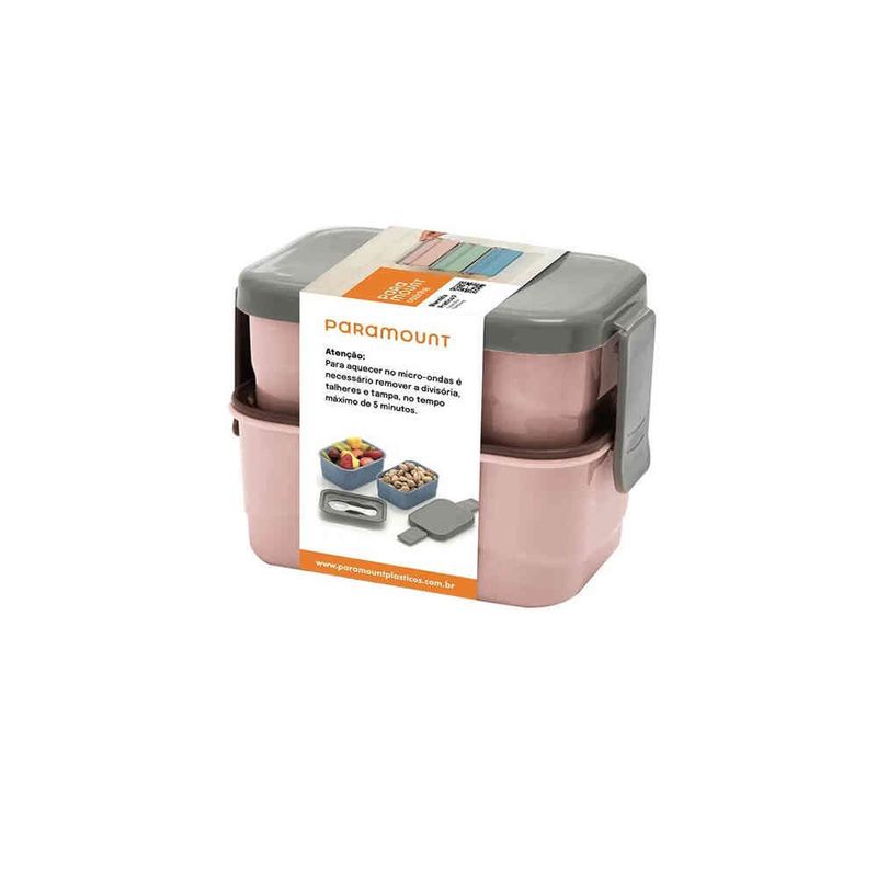 marmita térmica paramount prática rosa 12x8x9 3471
