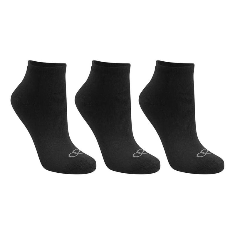 meia esportiva masculina n°39/43 olympikus cano curto 3 pares preta (mp)