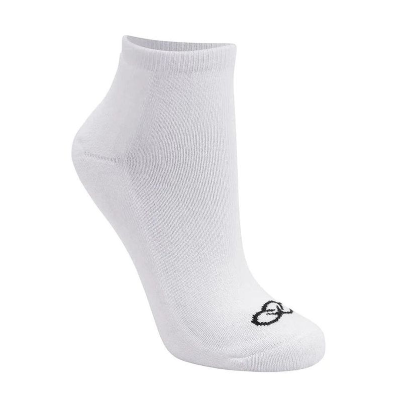 meia esportiva feminina n°33/38 olympikus cano curto branca (mp)