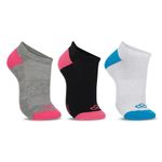 meia esportiva feminina n°33/38 olympikus cano invisível 3 pares 1899 (mp)
