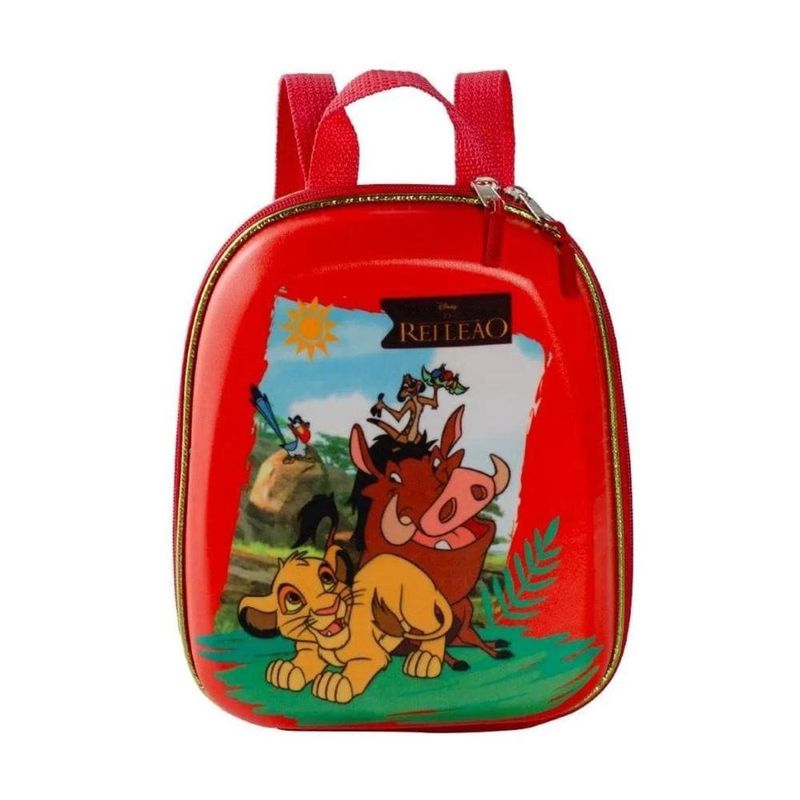 mochila maxtoy rei leão tamanho p 3856ax24 (mp)