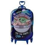 mochila de rodinha maxtoy starwars grogu azul 3861cm24 (mp)
