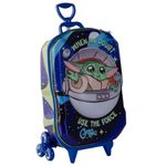 mochila de rodinha maxtoy starwars grogu azul 3861cm24 (mp)
