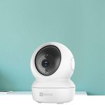 kit câmera ip wi-fi interna ezviz + microsd 64gb com adaptador c6n 2mp (mp)