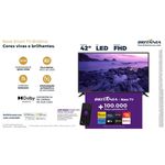 smart tv britânia 42" led hd roku dolby áudio btv42g6fr2cp (mp)