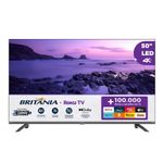smart tv britânia 50" uhd 4k roku dolby áudio btp50g3ersgb (mp)