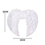 asa de anjo com pena branca nyr festas 45x35cm (mp)