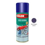 tinta spray colorgin uso geral premium metálico 400ml 57011 azul angra (mp)
