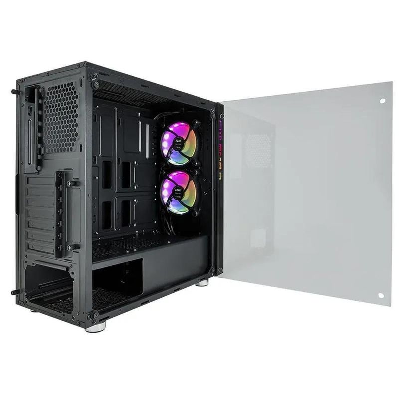 gabinete azza atx mid-tower iris 330 preto (mp)