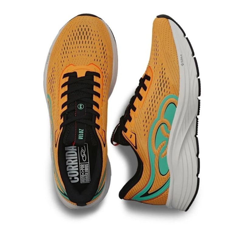 tênis esportivo masculino n° 40 olympikus veloz 3 laranja (mp)